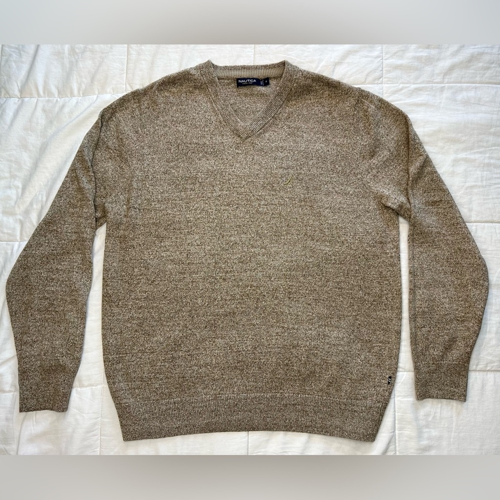 Nautica V-Nexk Sweater-Size Medium